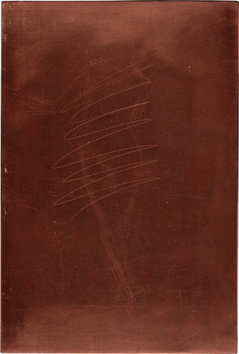 Copper plate: Nude Woman Standing, hand on hip [114]