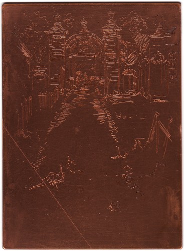 Copper plate: Gateway, Chartreuse, near Loches [421]