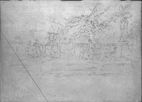 Copper plate: The Little Terrace, Luxembourg Gardens, No. 2 [444]