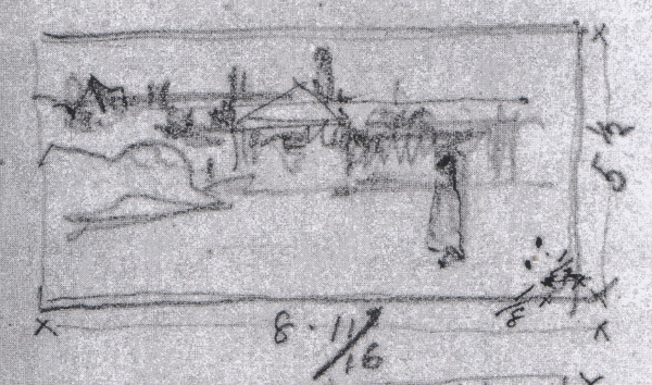 Nathaniel Sparks, Emanuel Hospital, graphite, Whereabouts unknown