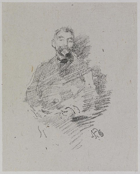 'StÃ©phane MallarmÃ©', lithograph, 1892, The Hunterian, Glasgow (49086)