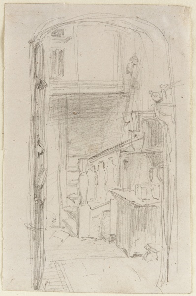 'La Marchande de Moutarde', pencil, 1858, Freer Gallery of Art