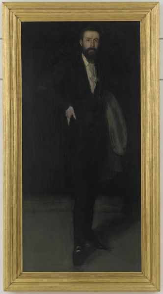 Arrangement in Black: Portrait of F. R. Leyland, o, 1870, , Freer Gallery of Art