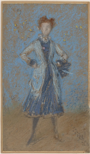 The Blue Girl, pastel, Freer Gallery of Art
