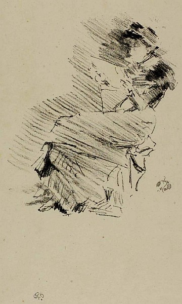 Reading, lithograph, 1879-1887, The Hunterian, University of Glasgow (49025)