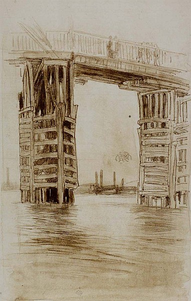 The Tall Bridge, lithograph, 1878, The Hunterian, University of Glasgow (49019)