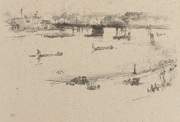 Charing Cross Railway Bridge, lithograph, 1896, Freer Gallery of Art