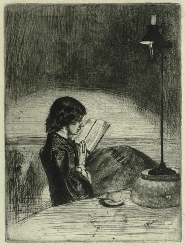 Reading by Lamplight [37]