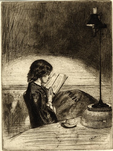 Reading by Lamplight [37]