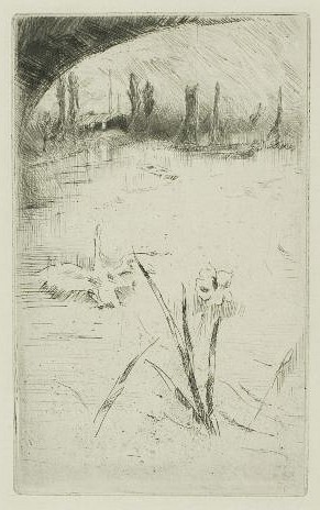 Sketch after Cecil Lawson's "Swan and Iris" [247]