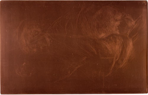 Copper plate: Girl Lying Down [128]