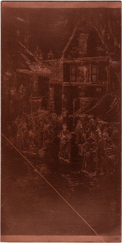 Copper plate: The Market Place, Tours [388]