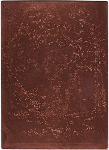 Copper plate: Château de Bridoré [409]