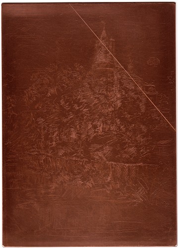 Copper plate: Château de Verneuil, Touraine [408]