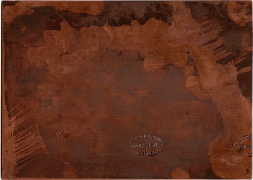 Copper plate: The Door of the Chapel, Montrésor [422]