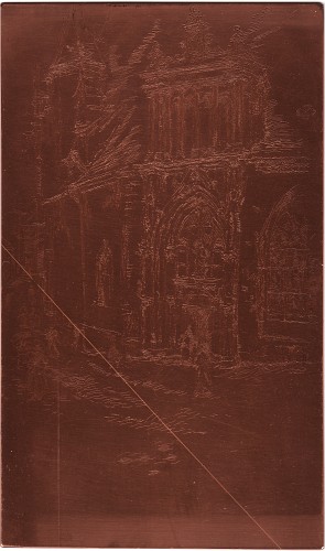 Copper plate: Notre-Dame, Bourges [402]